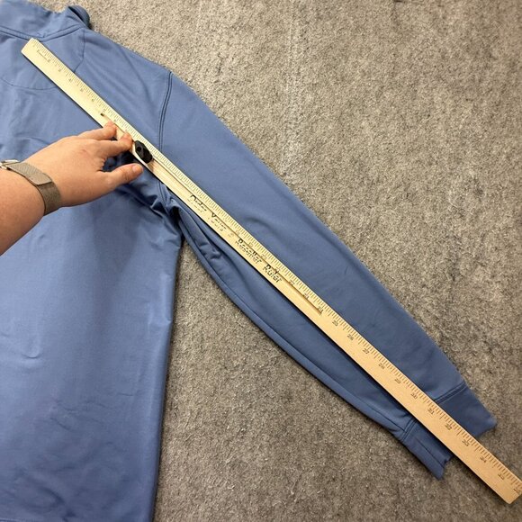 Vineyard Vines Performance 1/4 Zip Pullover Men M Blue 44" x 29" Long Sleeve - Picture 15 of 16